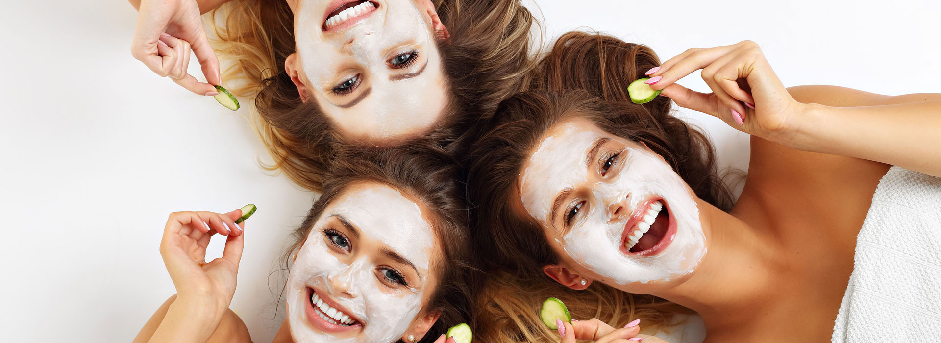 girls enjoying facial treatment